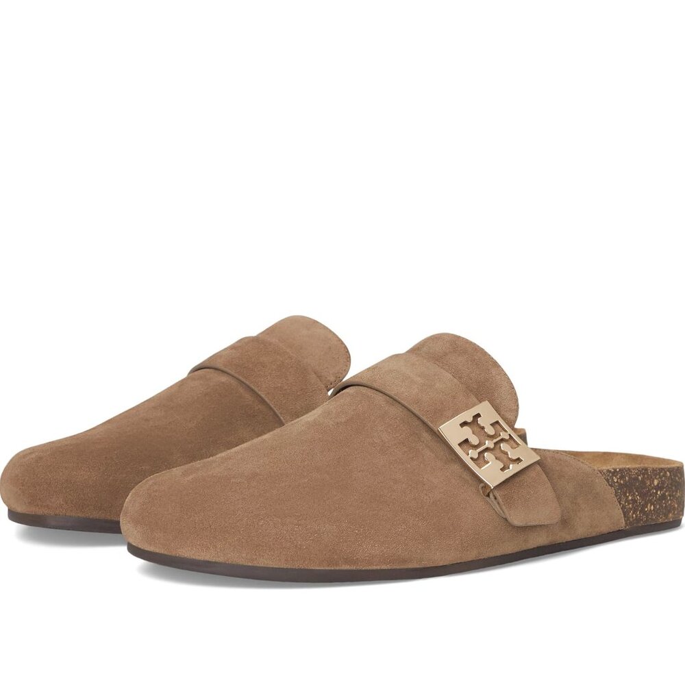 Tory Burch Suede Mellow Mule – River Rock